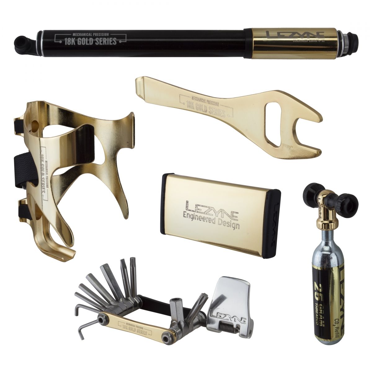 Lezyne Mechanical Precision 18K Gold Series Limited Edition Tool Kit