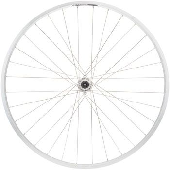 Rueda Trasera Quality Wheels Value Double Wall Series - 700, QR x 130mm, Freno de Llanta, HG 10, Plata, Clincher, 32H