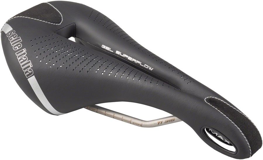 Selle Italia Max Flite Gel Superflow Saddle - Titanium Black L3