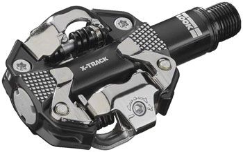 LOOK X-TRACK Pedals - Dual Sided Clipless Chromoly 9/16 Gray