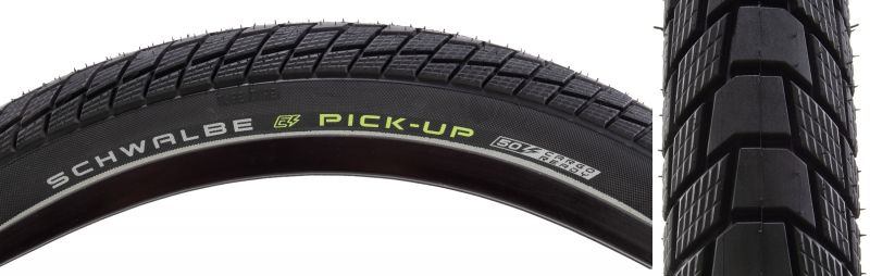 Schwalbe Pick-Up Tire - 27.5 x 2.35, Clincher, Wire, Black/Reflective, Performance Line, Super Defense, Addix E, Twin Skin, E-50