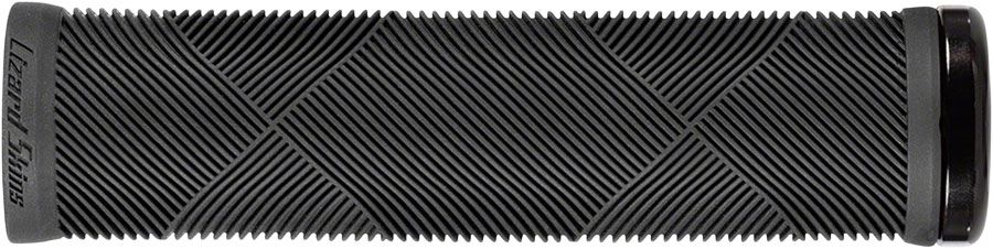 Lizard Skins, Strata Single-Sided Lock-On, Grips, 135mm, Jet Black, Pair