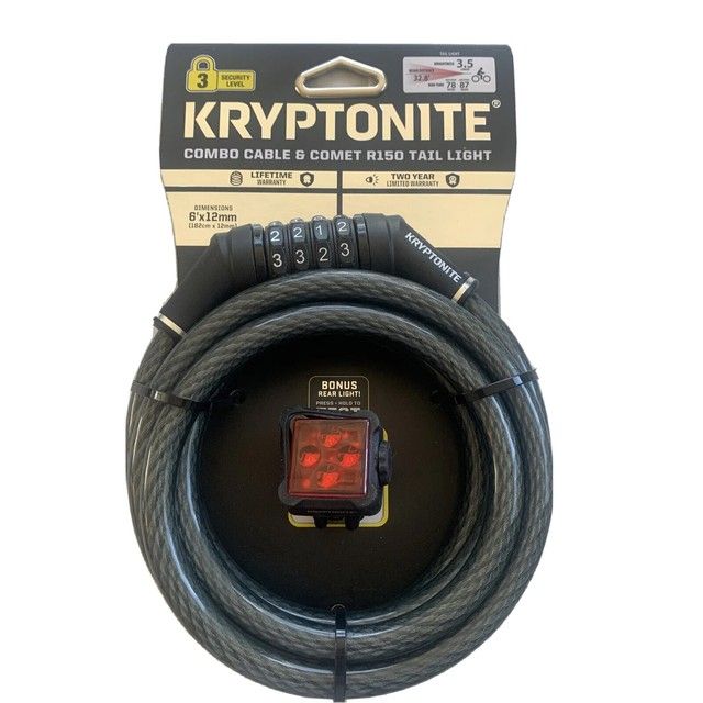 KRYPTONITE LOCK KRY CBL 6Fx12MM COMBO