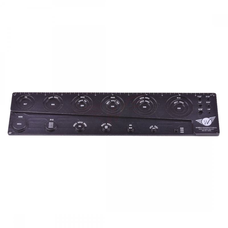 Wheels Manufacturing Benchtop Bearing Ruler and Gauge