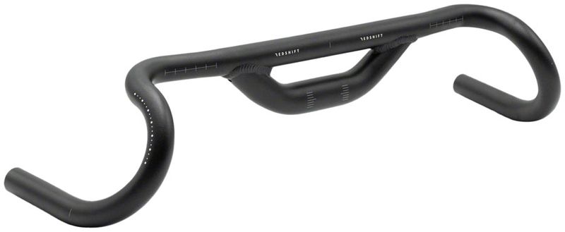 Redshift Sports Top Shelf Road Drop Handlebar - Aluminum, 31.8mm, 44cm, 50mm Rise, Black