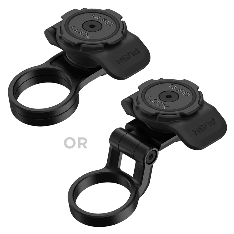 Quad Lock Adjustable Stem Cap Mount, Black