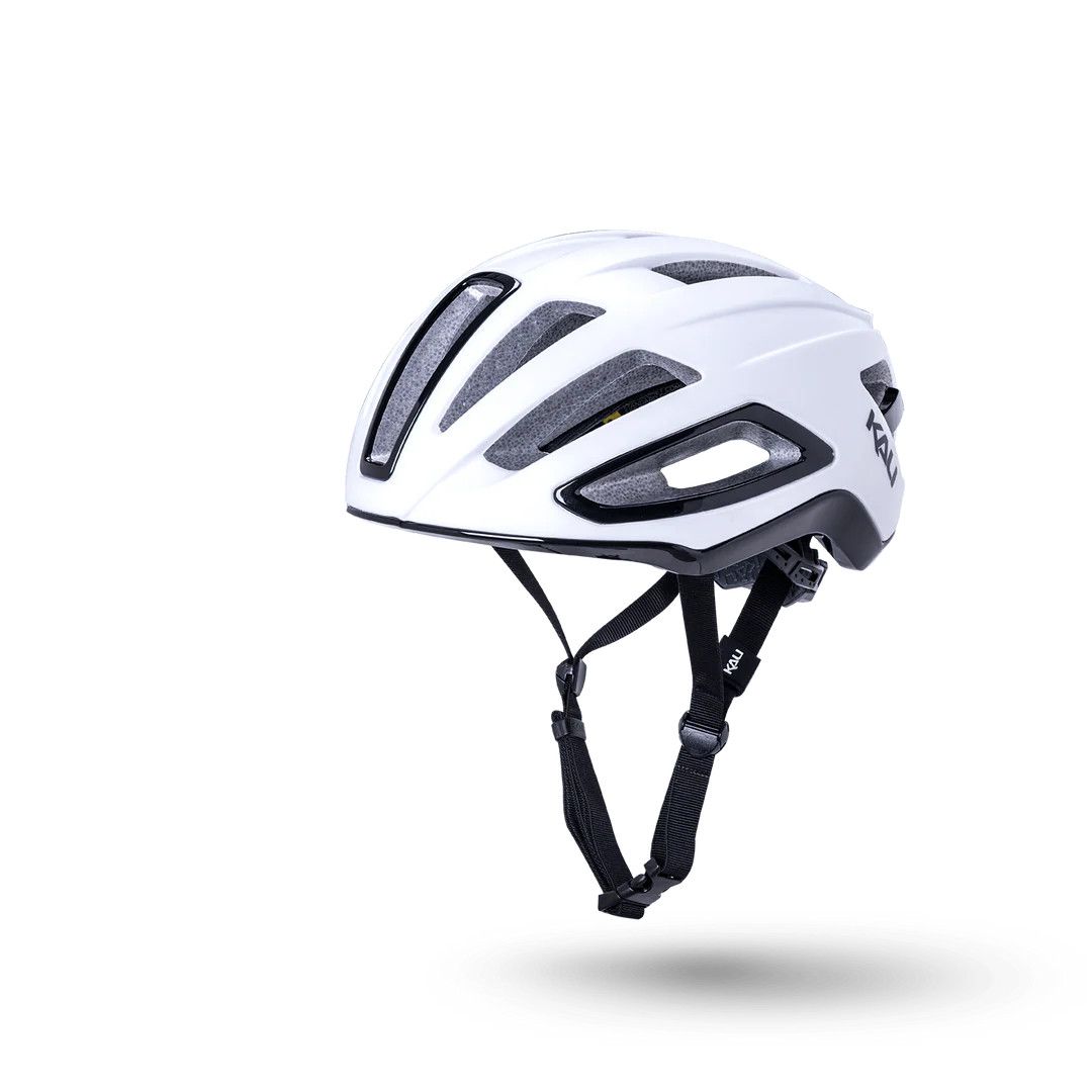 Kali Uno Gravel/Road Helmet Sld Mat Wht/Blk L/XL