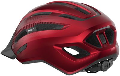 MET Downtown MIPS Helmet - Red, Glossy, Small/Medium