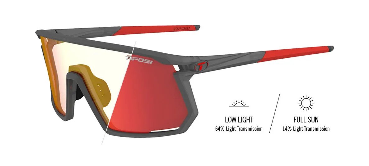 Tifosi Moab, Satin Vapor Fototec Sunglasses, Clarion Red Fototec