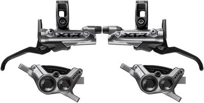 Shimano XTR M9220 Enduro Disc Brake Upgrade Kit - Right and Left BL-M9220 Levers, Post Mount, Front and Rear BR-M9220 4-Piston Calipers