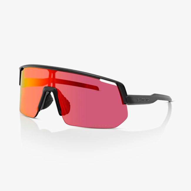SHIMANO TECHNIUM L, MARCO NEGRO MATE, CON LENTES RIDESCAPE ROAD Y REPUESTO TRANSPARENTE