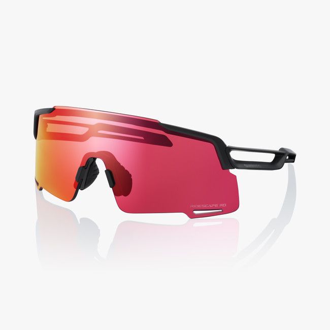 SHIMANO EQUINOX RS, MARCO NEGRO MATE CON LENTE RIDESCAPE ROAD Y REPUESTO CLARO DE PC