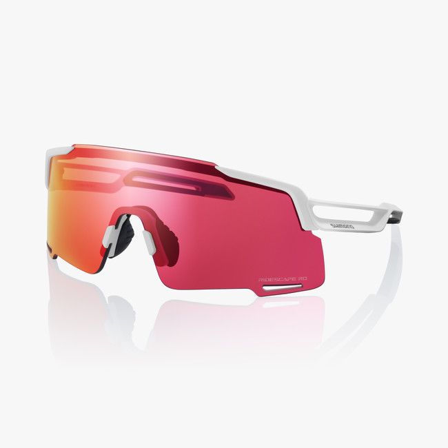 SHIMANO EQUINOX RS, ARMAZÓN BLANCO MATE CON LENTE RIDESCAPE ROAD Y REPUESTO PC TRANSPARENTE