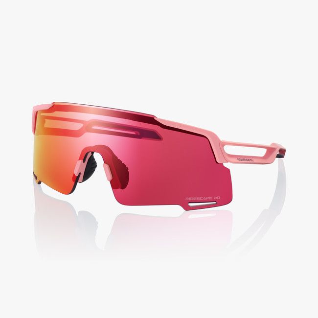 SHIMANO EQUINOX RS, SMOKY PINK FRAME WITH RIDESCAPE ROAD LENS AND PC CLEAR SPARE