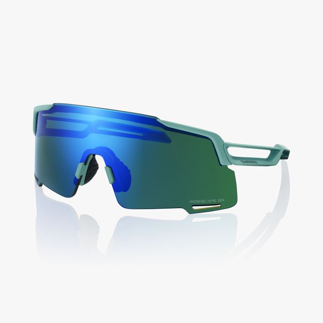 SHIMANO EQUINOX RS, TEAL FRAME WITH RIDESCAPE GRAVEL LENS AND PC CLEAR SPARE