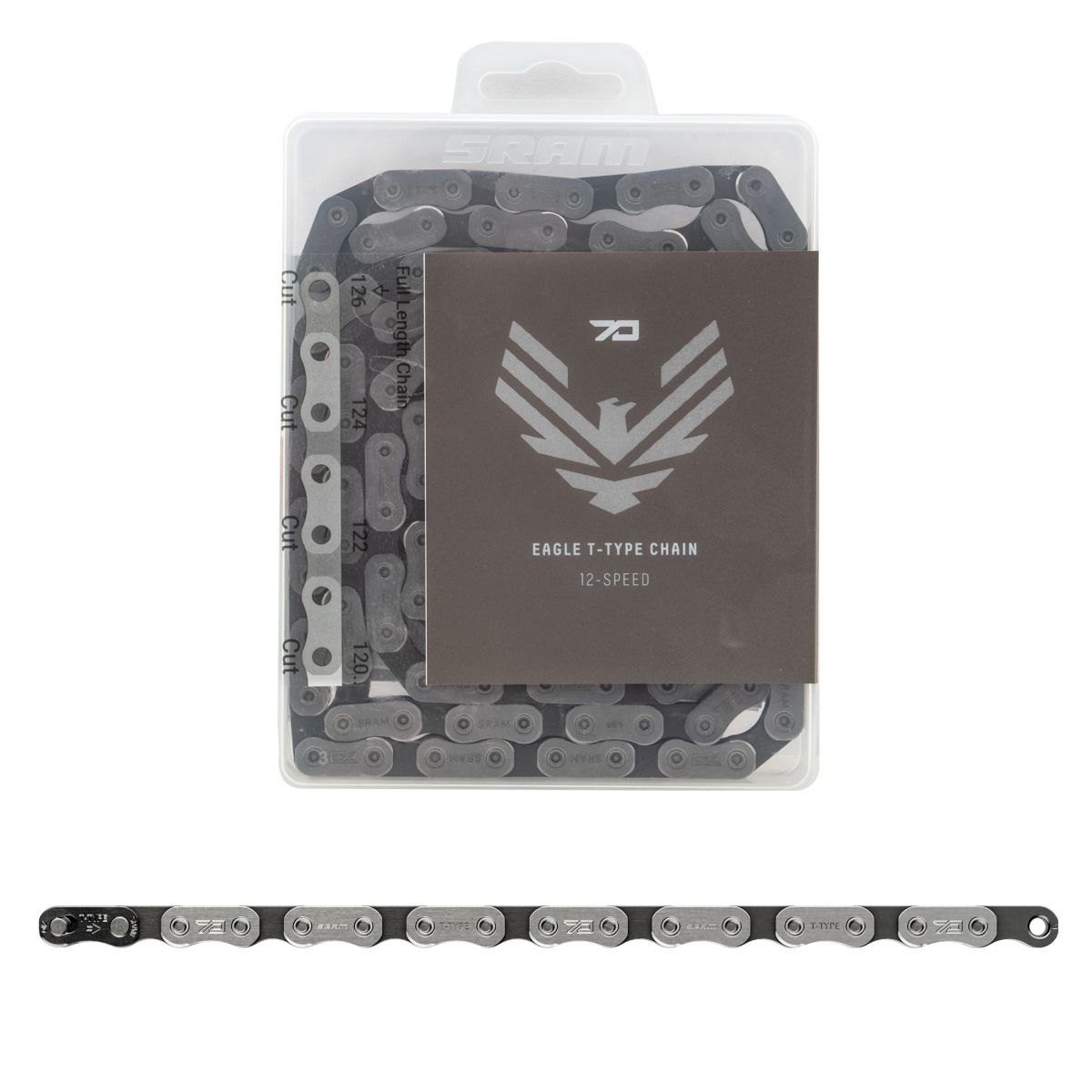 CHAIN SRAM EAGLE 70 12s SL 126L T-TYPE SOLID PIN POWERLOCK