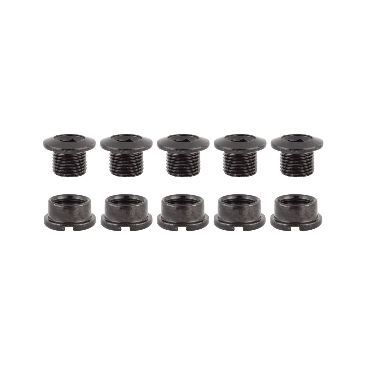 CHAINRING BOLT SET OR8 SINGLE STL BLK