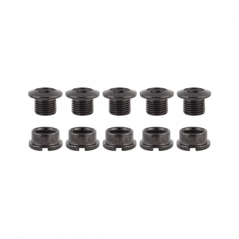 CHAINRING BOLT SET OR8 SINGLE STL BLK