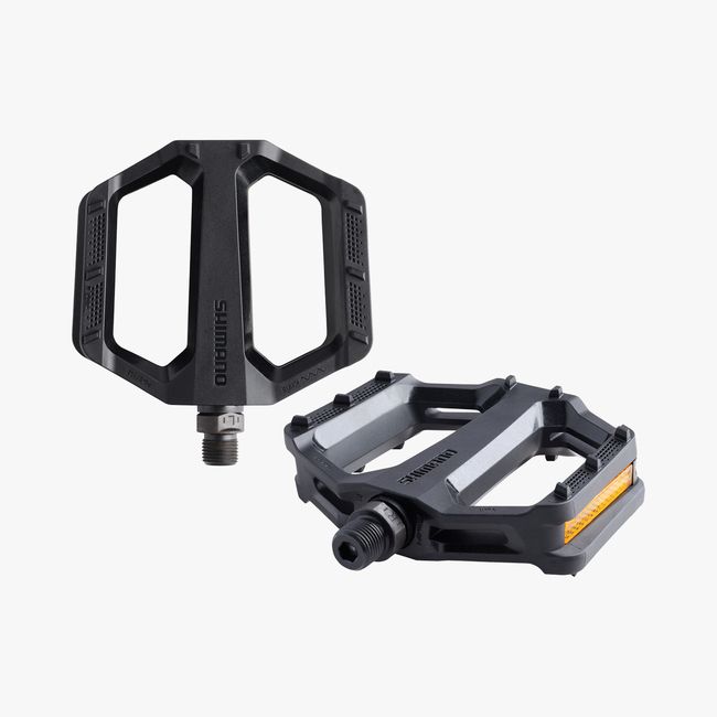 SHIMANO PD-EF102, PLANA, CON REFLECTOR, NEGRO