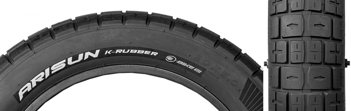 TIRE ARISUN SCALE KNIGHT 20x5.0 BK WIRE/60 E50