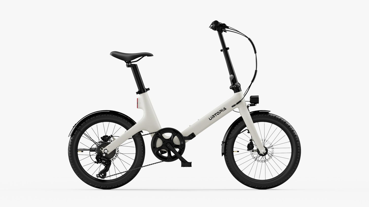 Urtopia Carbon Fold Step-Thru E-Bike, Color: White