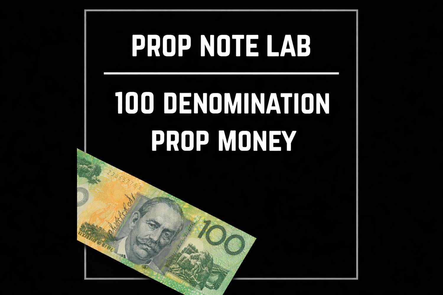 Australian Film Prop Cash - 100s