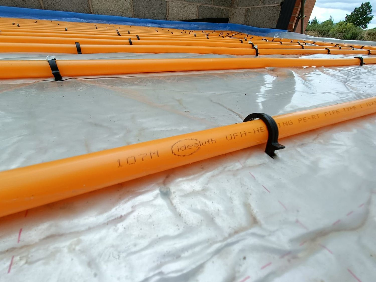 staple system onto insulation for new build