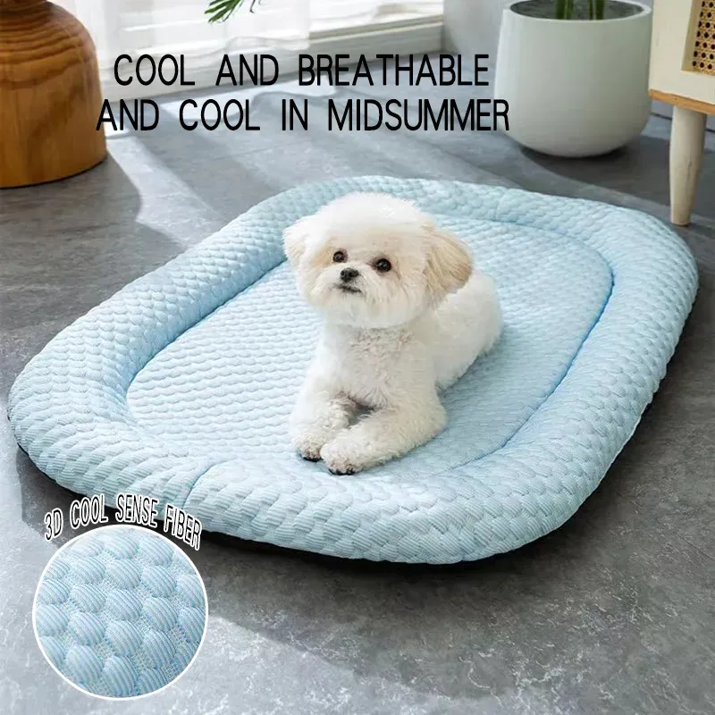 Cool summer pet cooling mats in small dog kennels cat mats cool feeling teddy bed