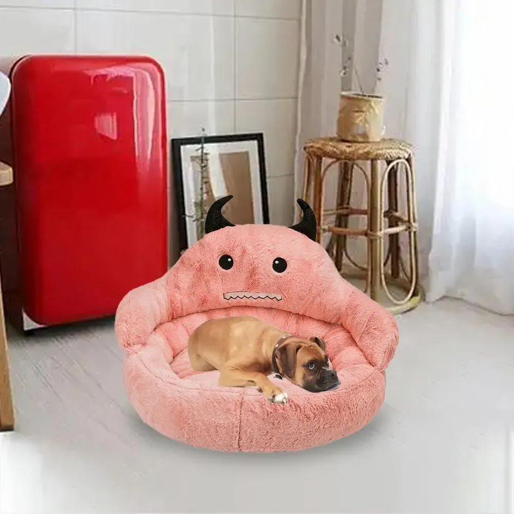 Pet Dog Sofa Soft Creative Non-Slip Washable Non-Fading Keep Warm PP Cotton Cartoon Style Dog Sofa Bed