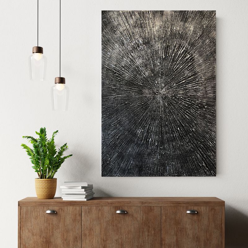 "Illusion" – Modernes abstraktes Wandbild in Mixed Media