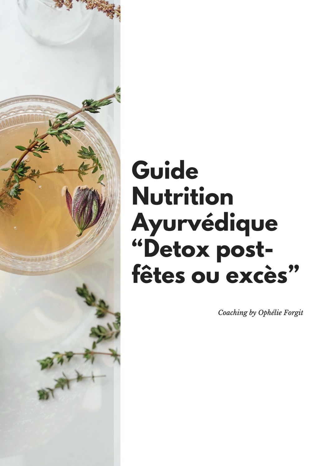 E-BOOK NUTRITION AYURVÉDIQUE DETOX POST FÊTES/EXCÈS