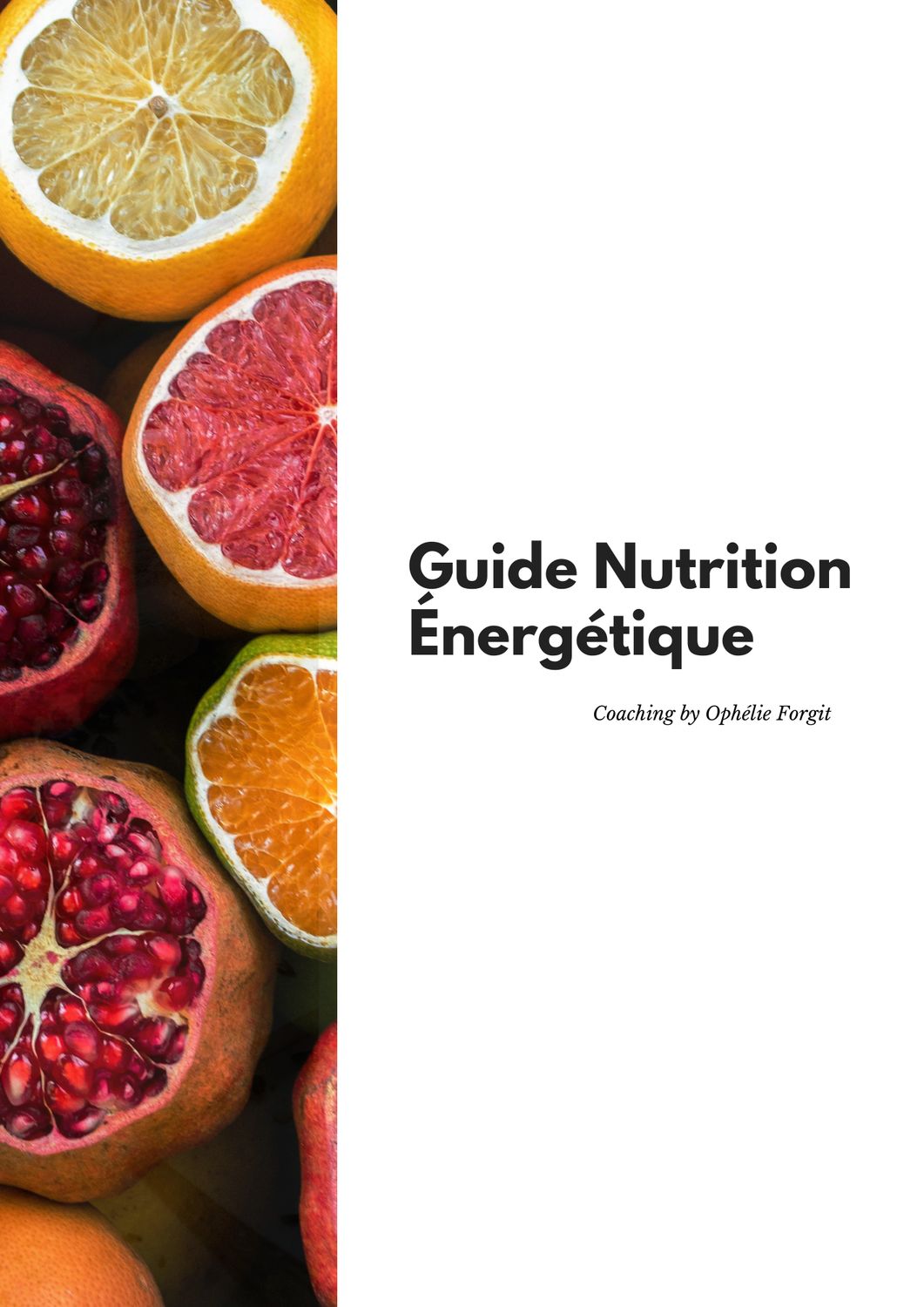 GUIDE NUTRITION ENERGETIQUE