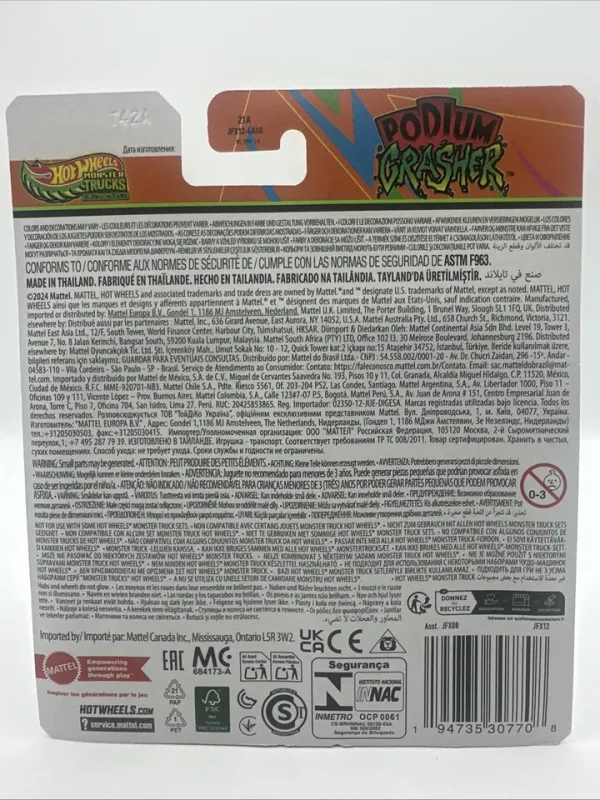 Hot Wheels Monster Trucks 1:64 Glow in the Dark (leuchtet) „PODIUM CRASHER“