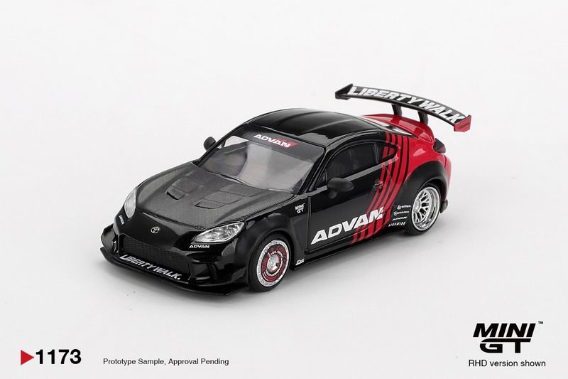 Toyota GR86 LB Nation – Advan Black #1173 | MINI GT