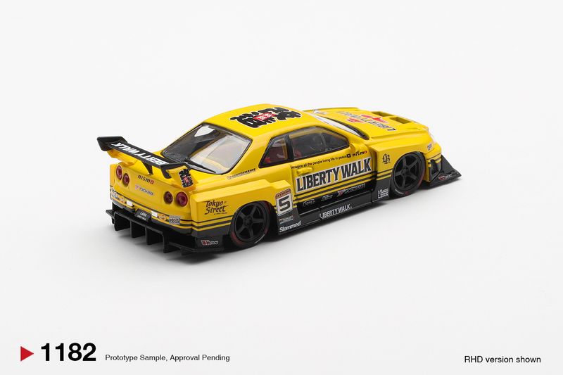 Nissan LB-ER34 Super Silhouette SKYLINE Sport Yellow #1182 | Mini GT