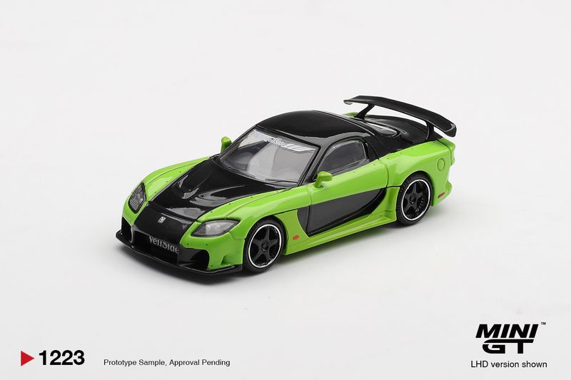 Mazda RX-7 (FD) VeilSide Fortune7 Green 2012 #1223 | Mini GT