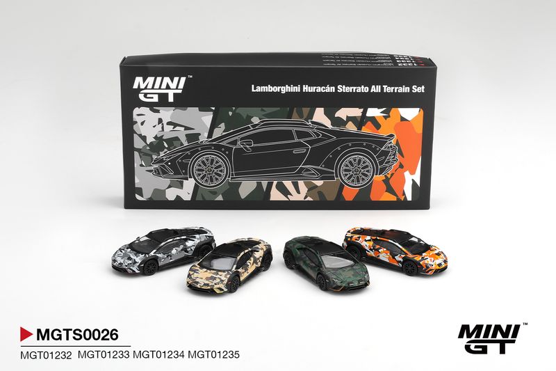 Lamborghini Huracán Sterrato All Terrain 4-Car Set 2025 #MGTS0026 | Mini GT