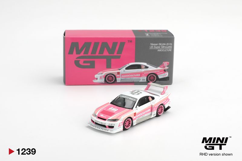 Nissan Silvia (S15) LB-Super Silhouette AmoCulture 2026 #1239 | Mini GT
