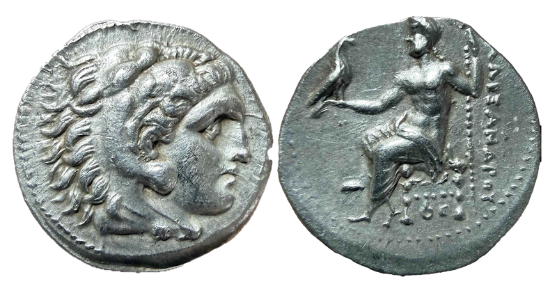KINGS OF MACEDON. Alexander III 'the Great' AR Drachm (Silver, 18mm, 4.2 g) KINGS OF MACEDON. Alexander III 'the Great' AR Drachm (Silver, 18mm, 4.2 g)