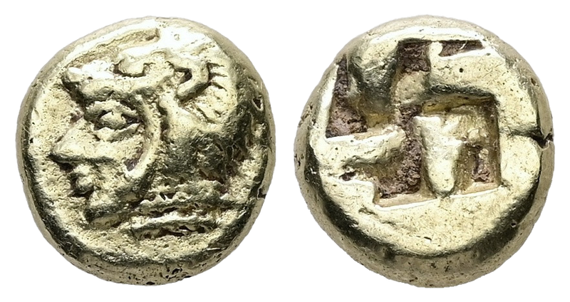 Ionia, Erythrai. EL Hekte ( 2.50g, 9.89 mm). Circa 550-500 BC. Ionia, Erythrai. EL Hekte ( 2.50g, 9.89 mm). Circa 550-500 BC.