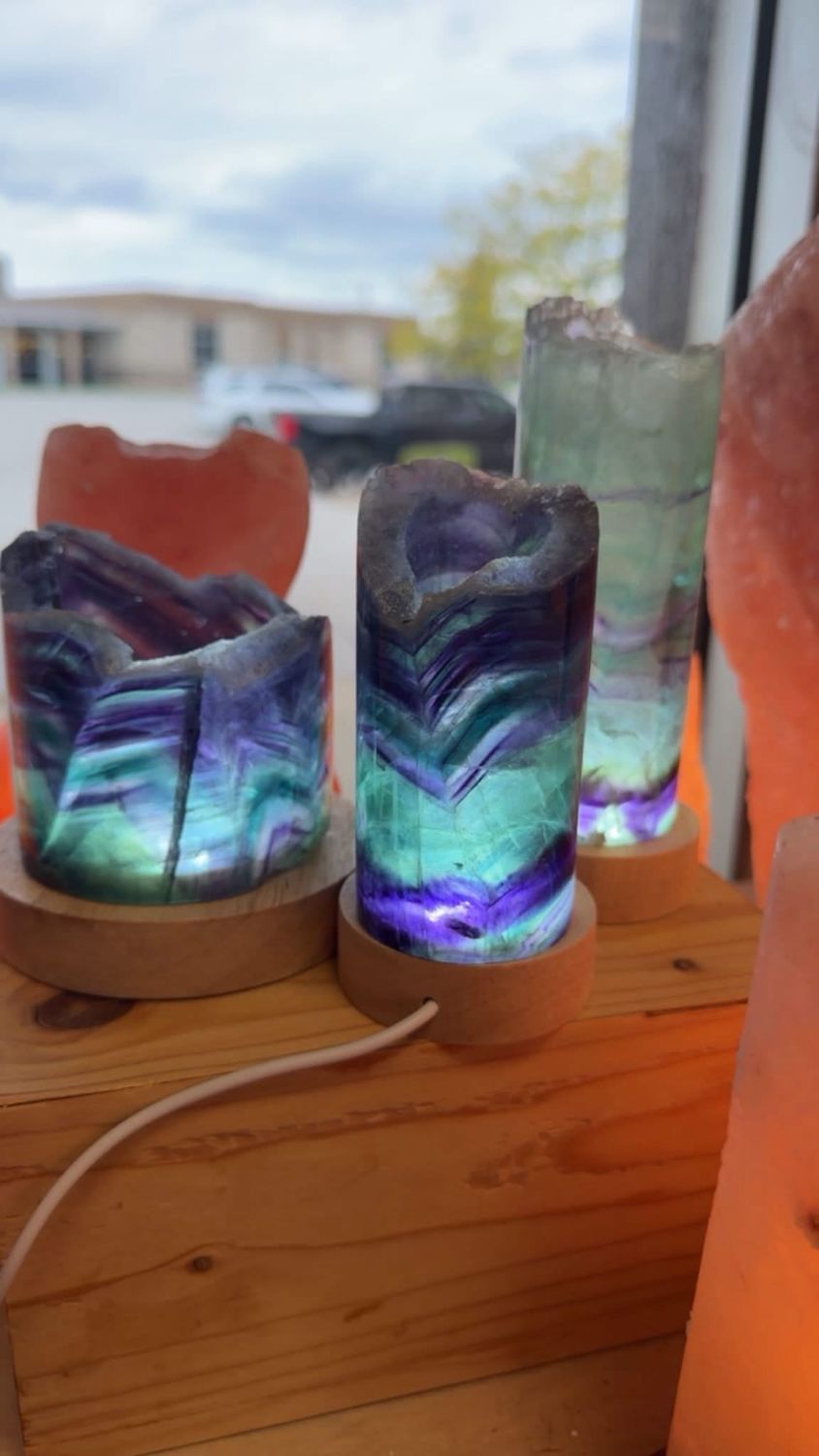 Rainbow Fluorite Lamp for William H.