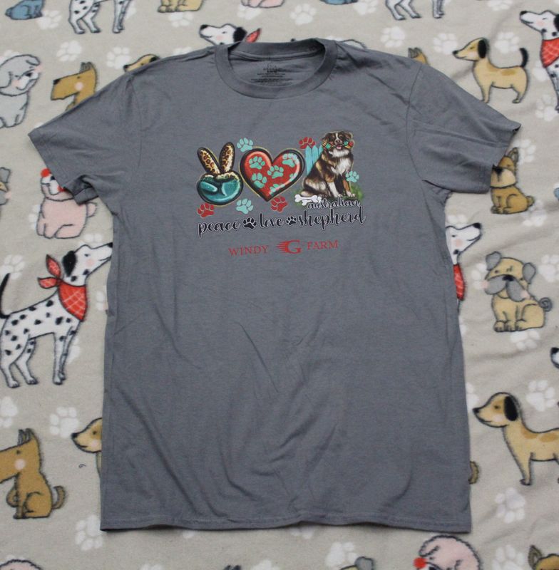 Peace love Australian Shepherd T-shirt