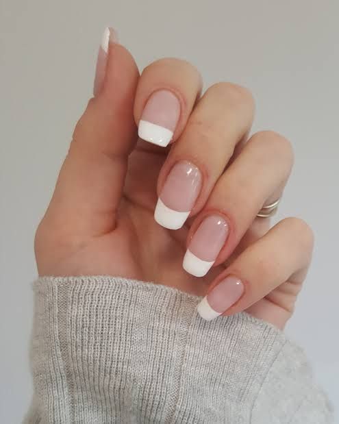 French Tips Acrylic and Gel Polish