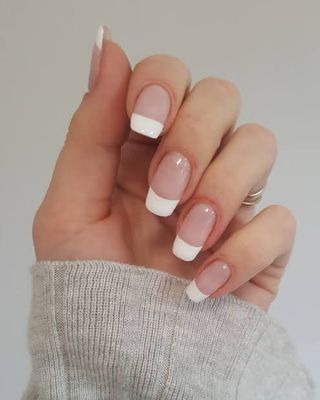 French Tips Acrylic and Gel Polish