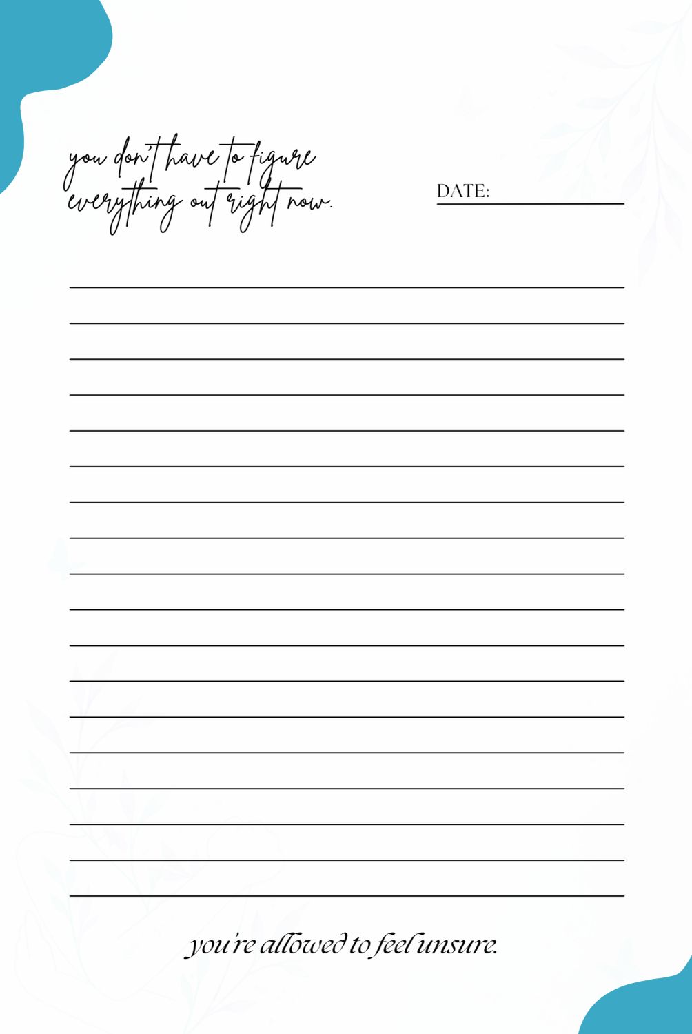 St;ll Here Journal A Safe Space To Write- Blank Canvas Journal For Your Thoughts