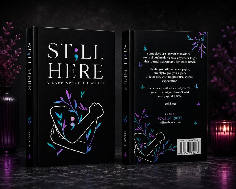 St;ll Here Journal A Safe Space To Write- Blank Canvas Journal For Your Thoughts