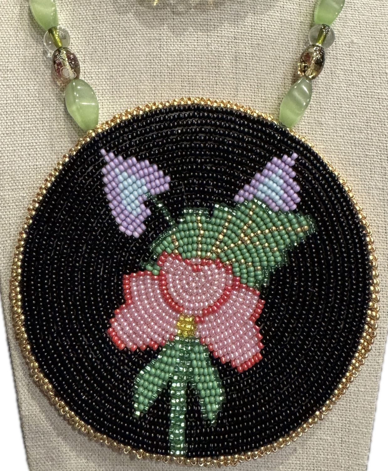 Beaded Rosette Medallion