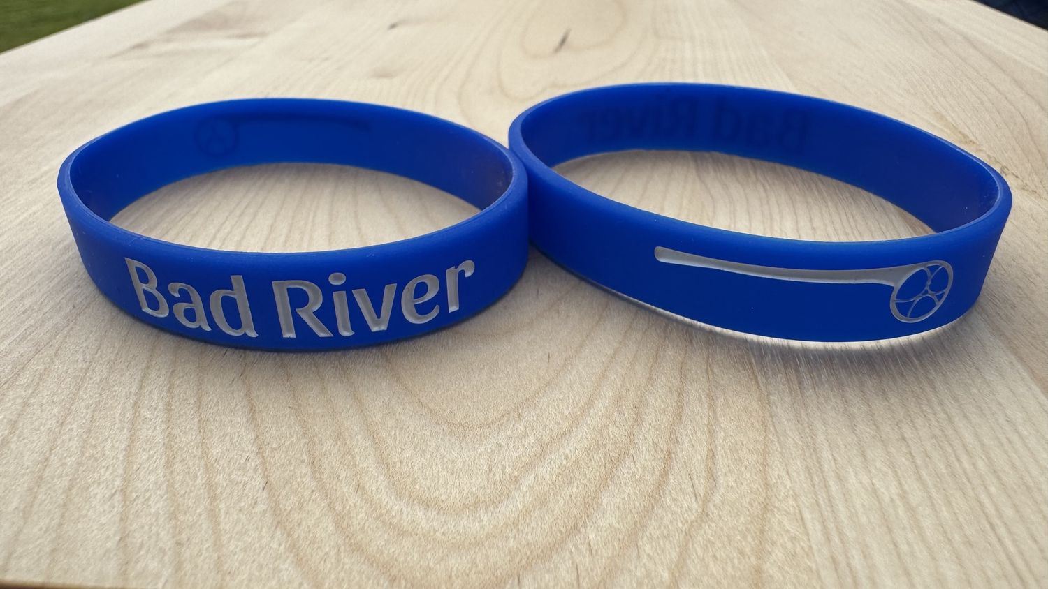 Bad River Lacrosse Stick Wristband, Color: Blue, Size: Standard