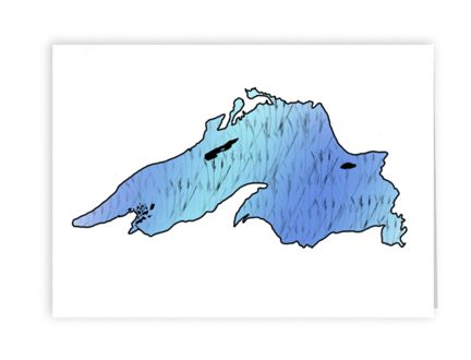 Blank cards, Design: Lake Superior Manoomin