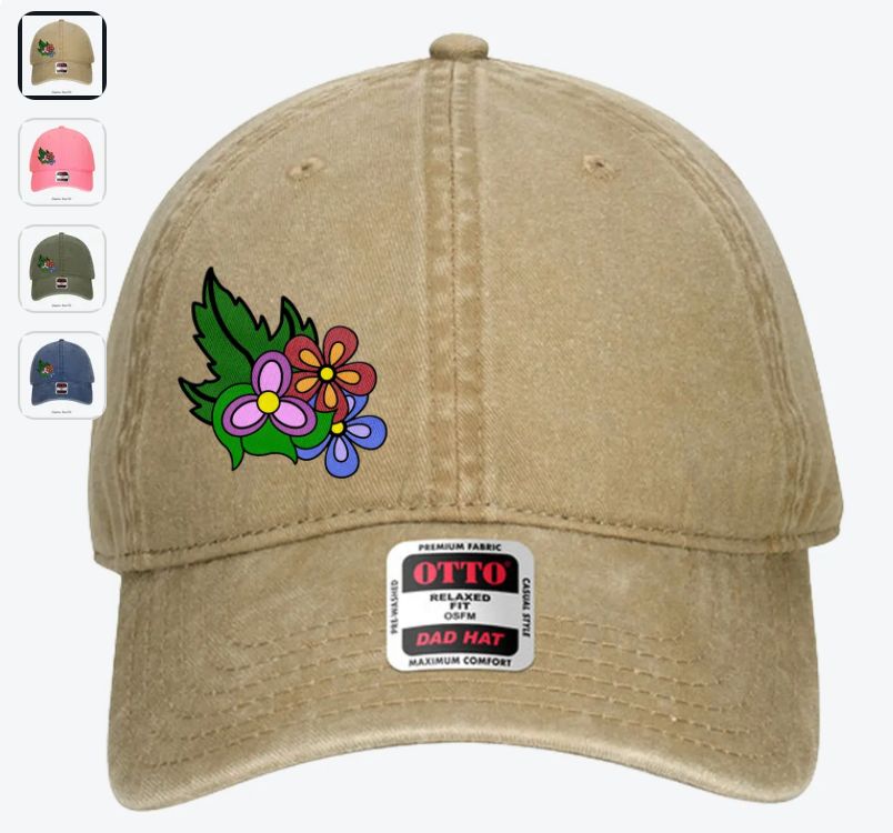 Embroidered Baseball Cap, Color: Khaki